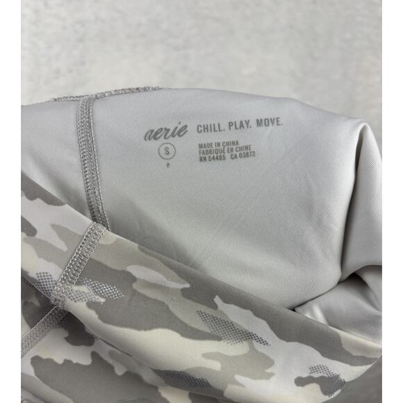 Aerie Gray Camo Leggings Size Small High Rise Ankle Length - Picture 7 of 7
